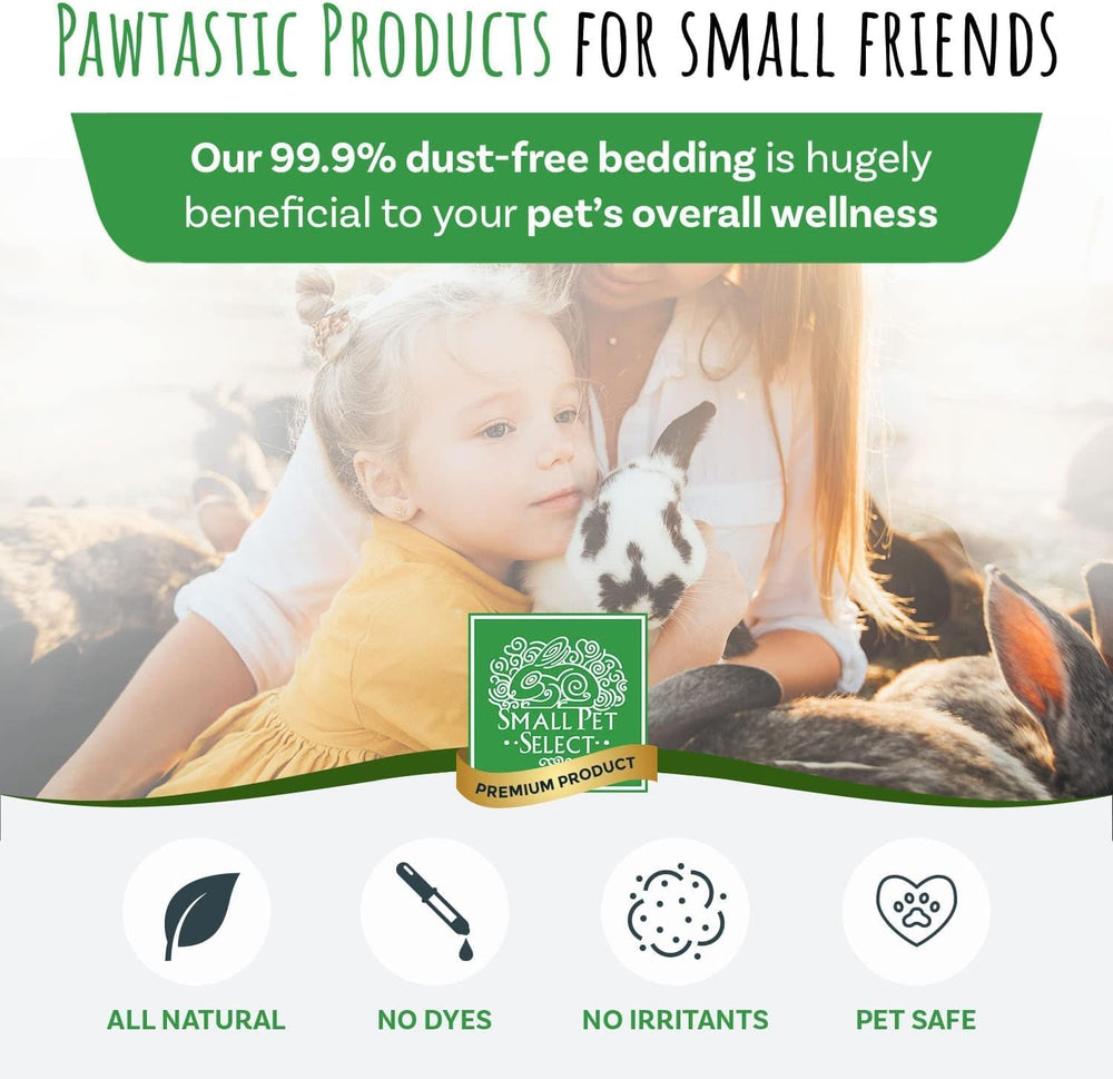 Small Pet Select aspen bedding package label and product details.