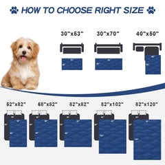 Smiry dog bed cover used to protect a car surface.