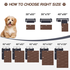 Smiry dog bed cover used to protect a car surface.