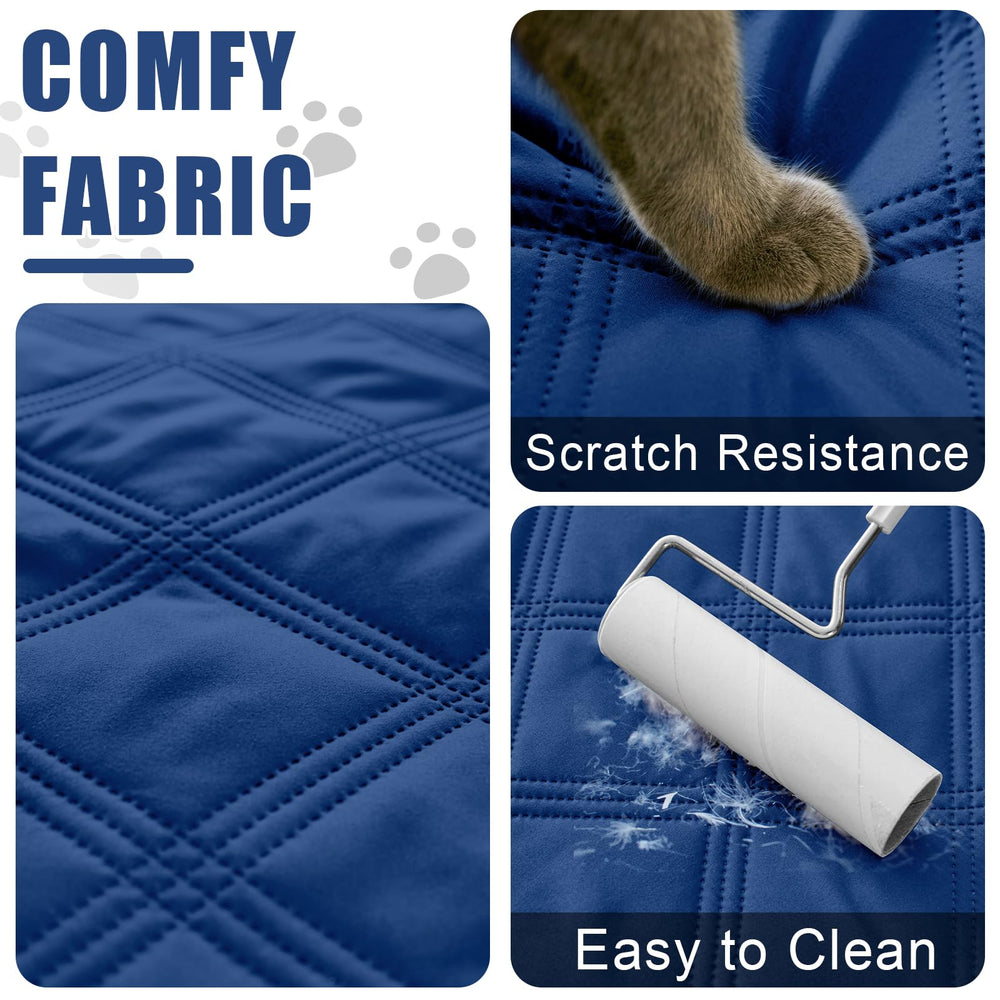 Smiry reversible dog bed cover showing its alternate side.