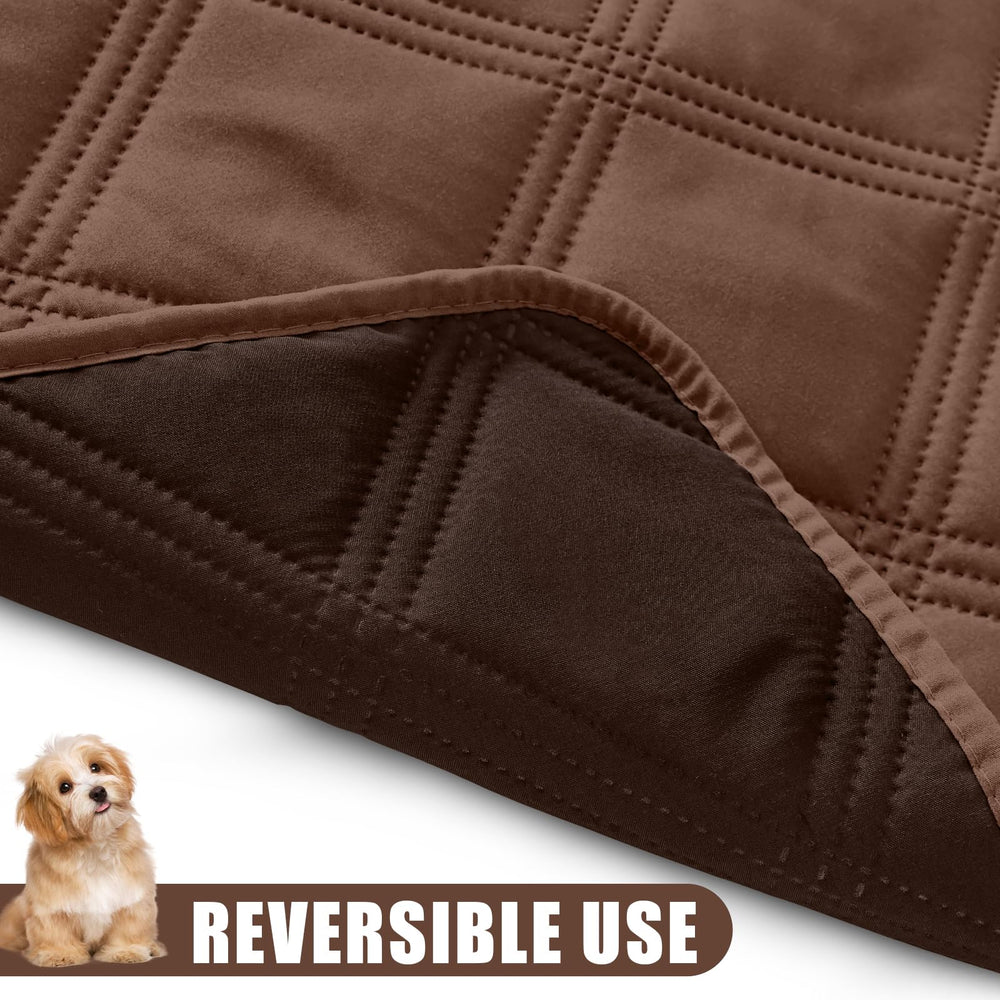 Smiry dog bed cover showing its reversible sides.
