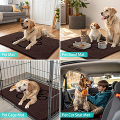 Smiry dog door mat shown from an alternate angle to display its overall shape.