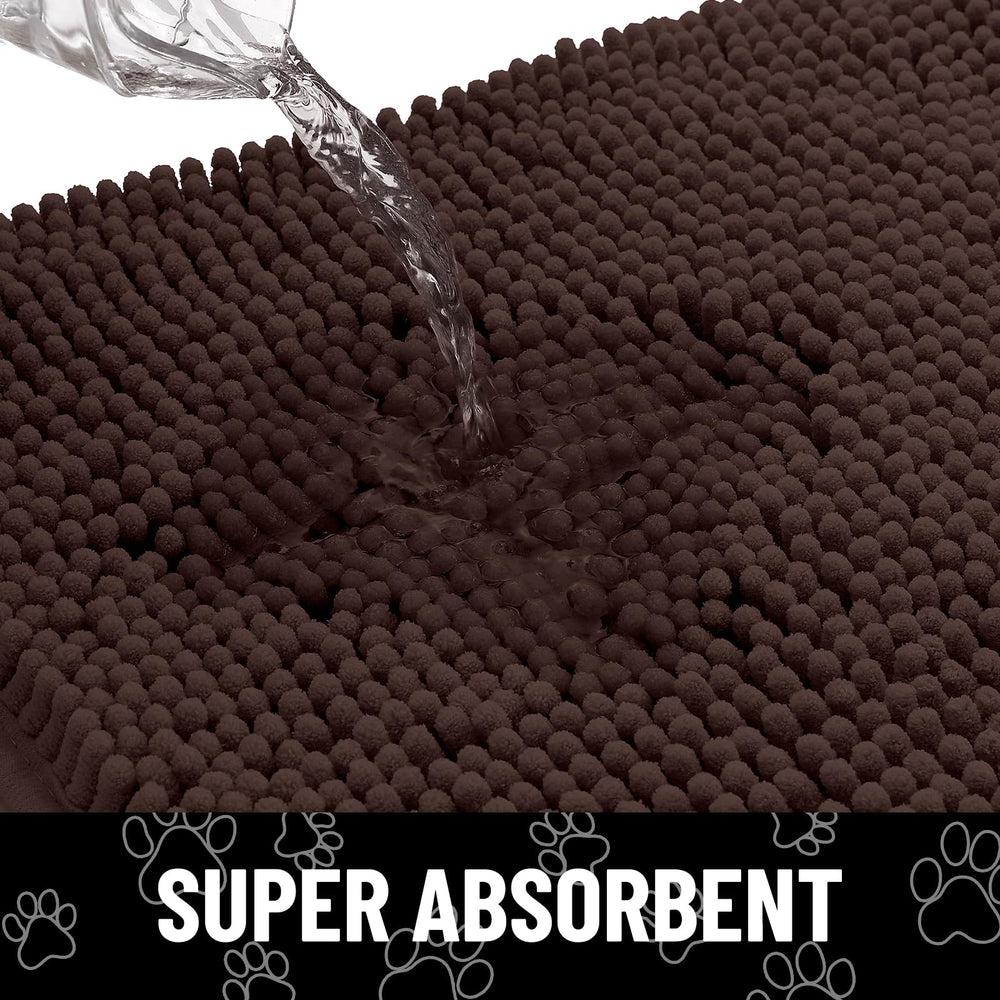 Smiry dog door mat positioned at an indoor entryway for catching outdoor dirt.