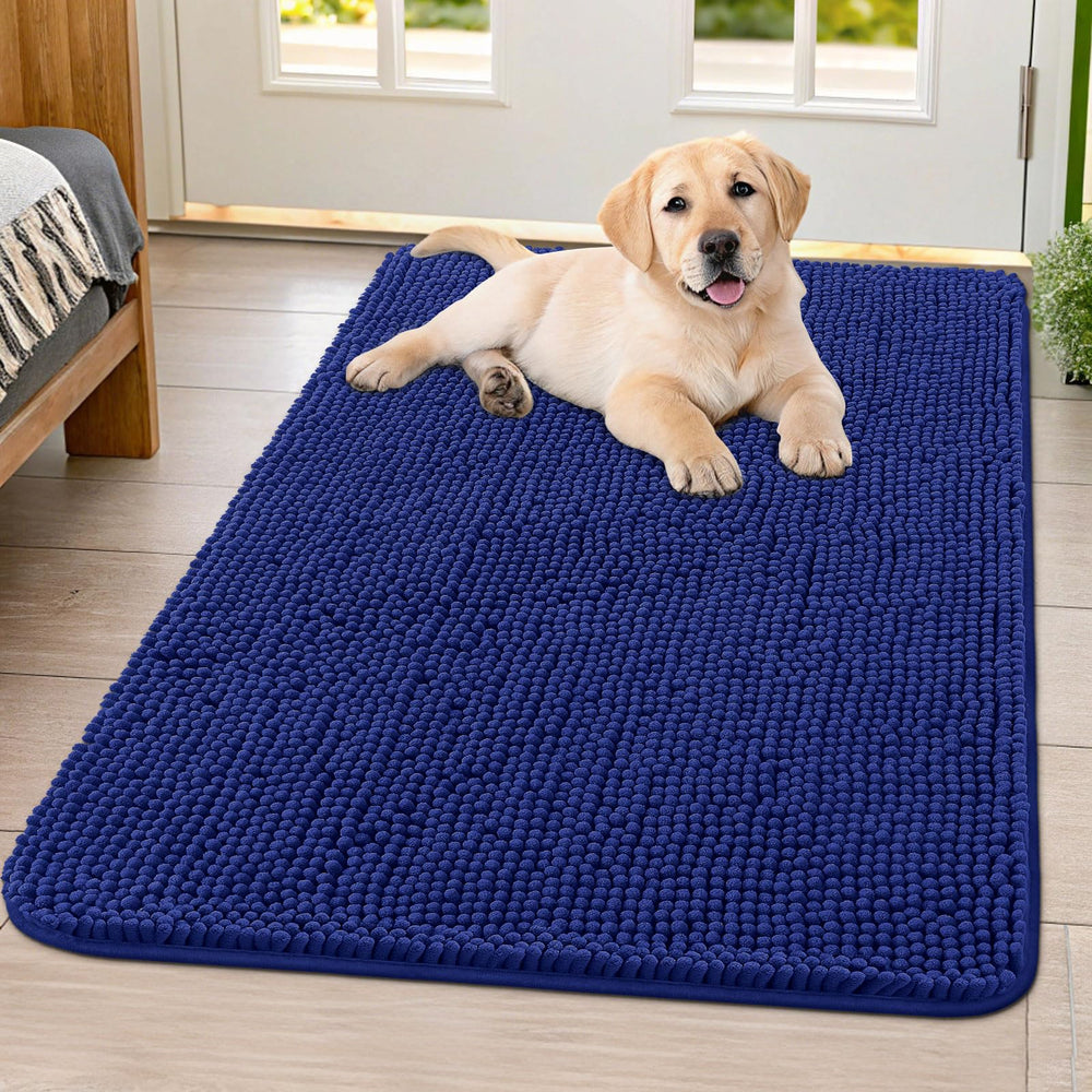 Smiry Dog Door Mat shown from the front to display its overall shape and surface.