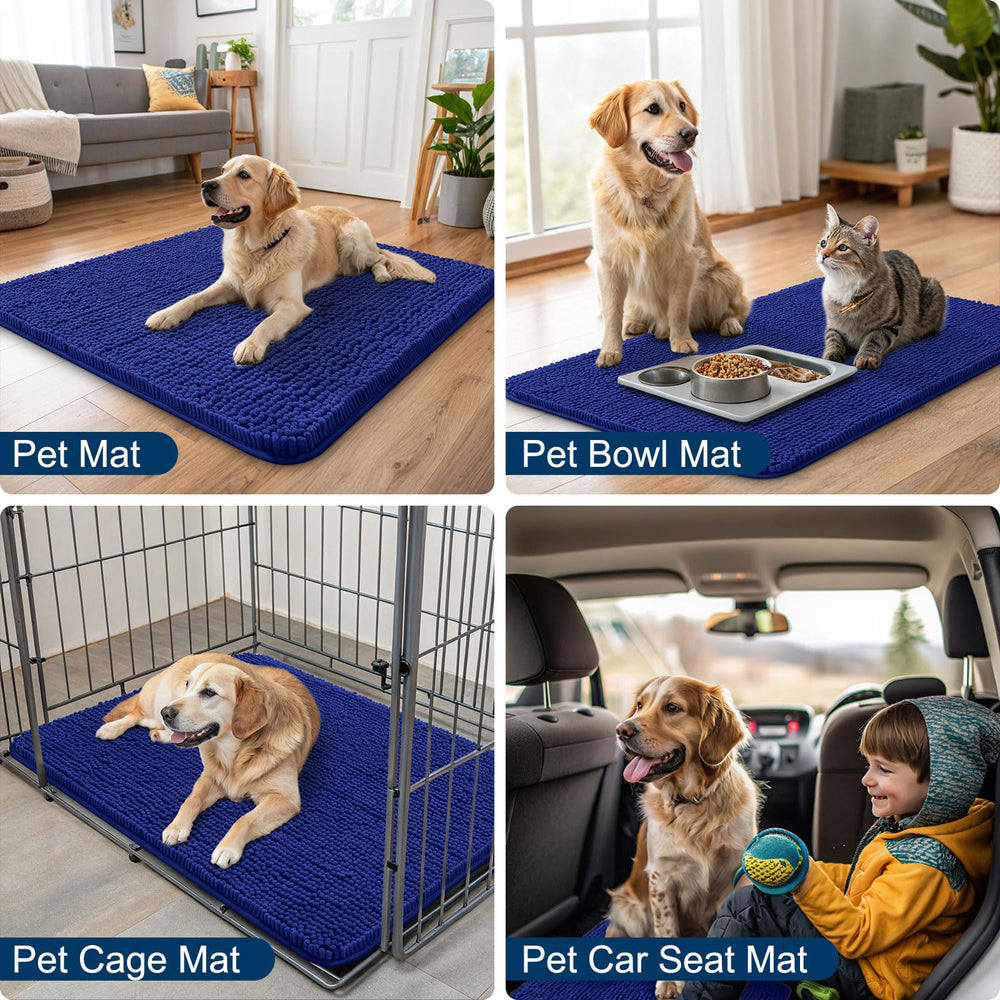 Smiry Dog Door Mat shown from a low side angle to reveal its profile.