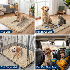 Smiry dog door mat edge showing its low-profile construction.