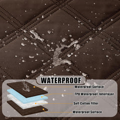 Smiry Waterproof Dog Blanket close-up showing the quilted fabric texture.
