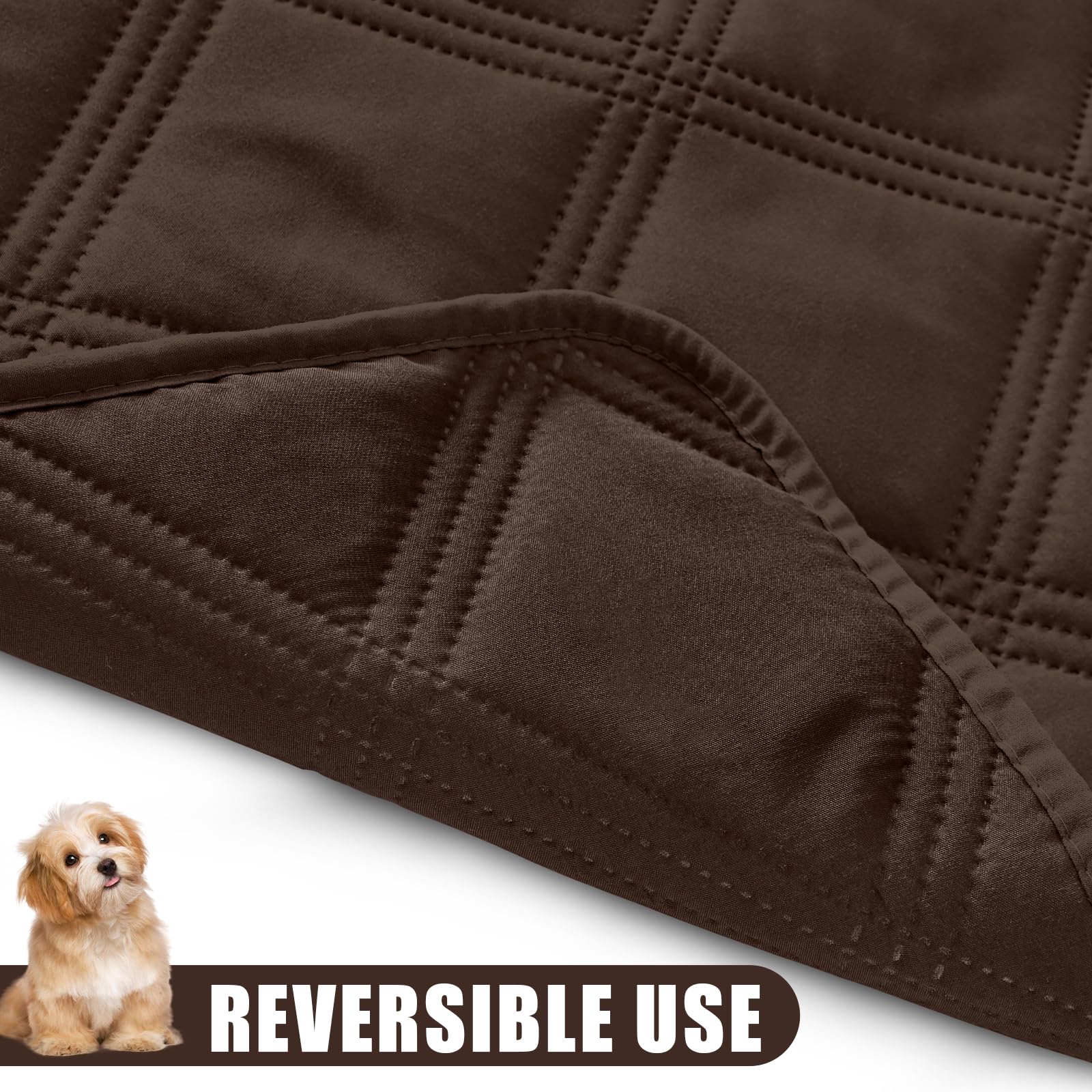 Smiry Waterproof Dog Blanket showing its reversible side and alternate color combination.