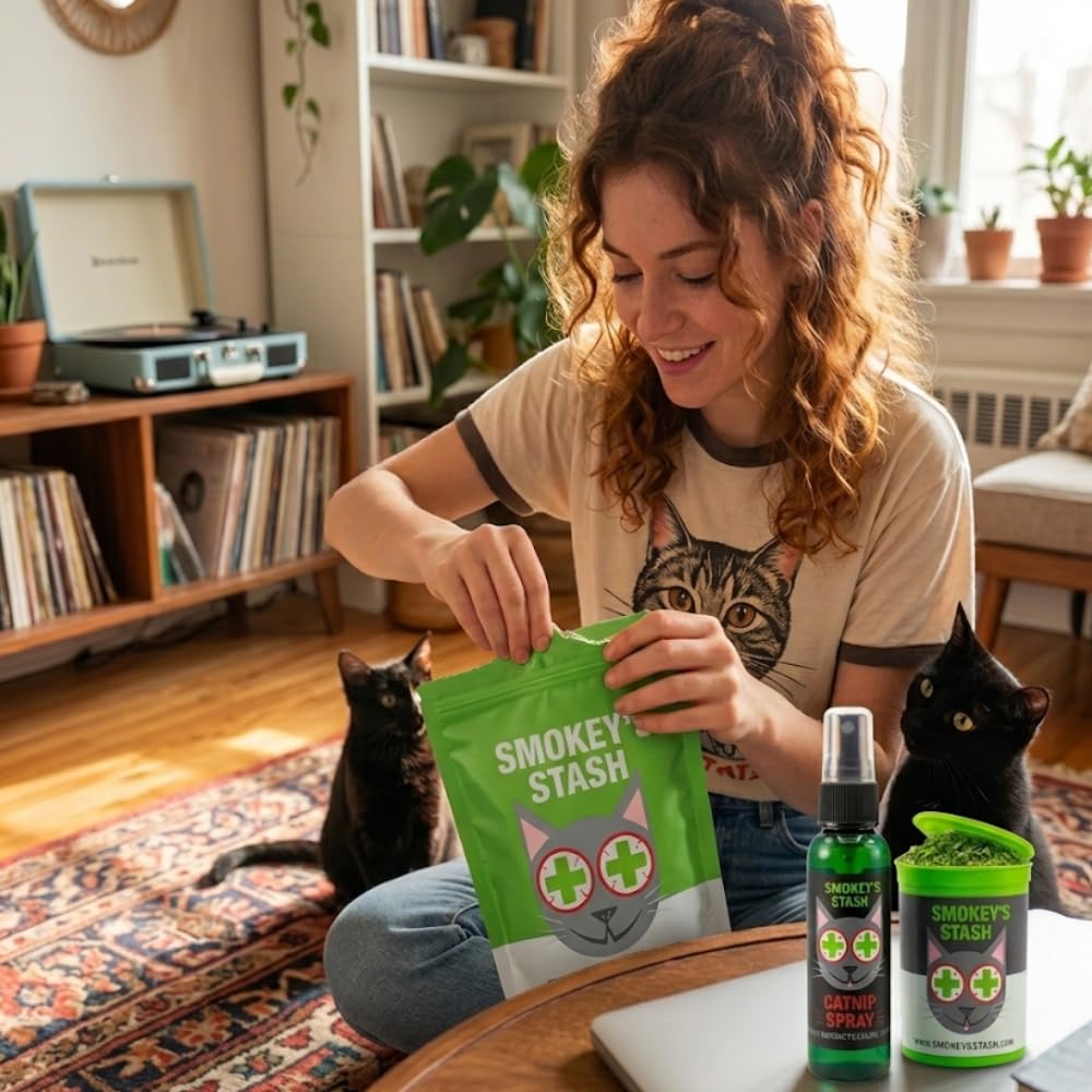 Smokey's Stash catnip spray nozzle shown in detail.