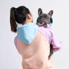 Spark Paws Dog Hoodie leash opening shown up close.