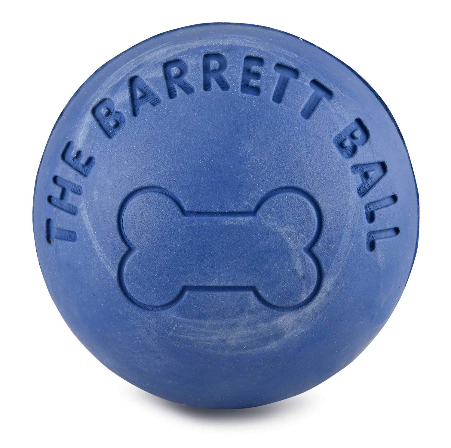 SPOT Ethical Barrett Ball medium rubber dog toy shown from the front.