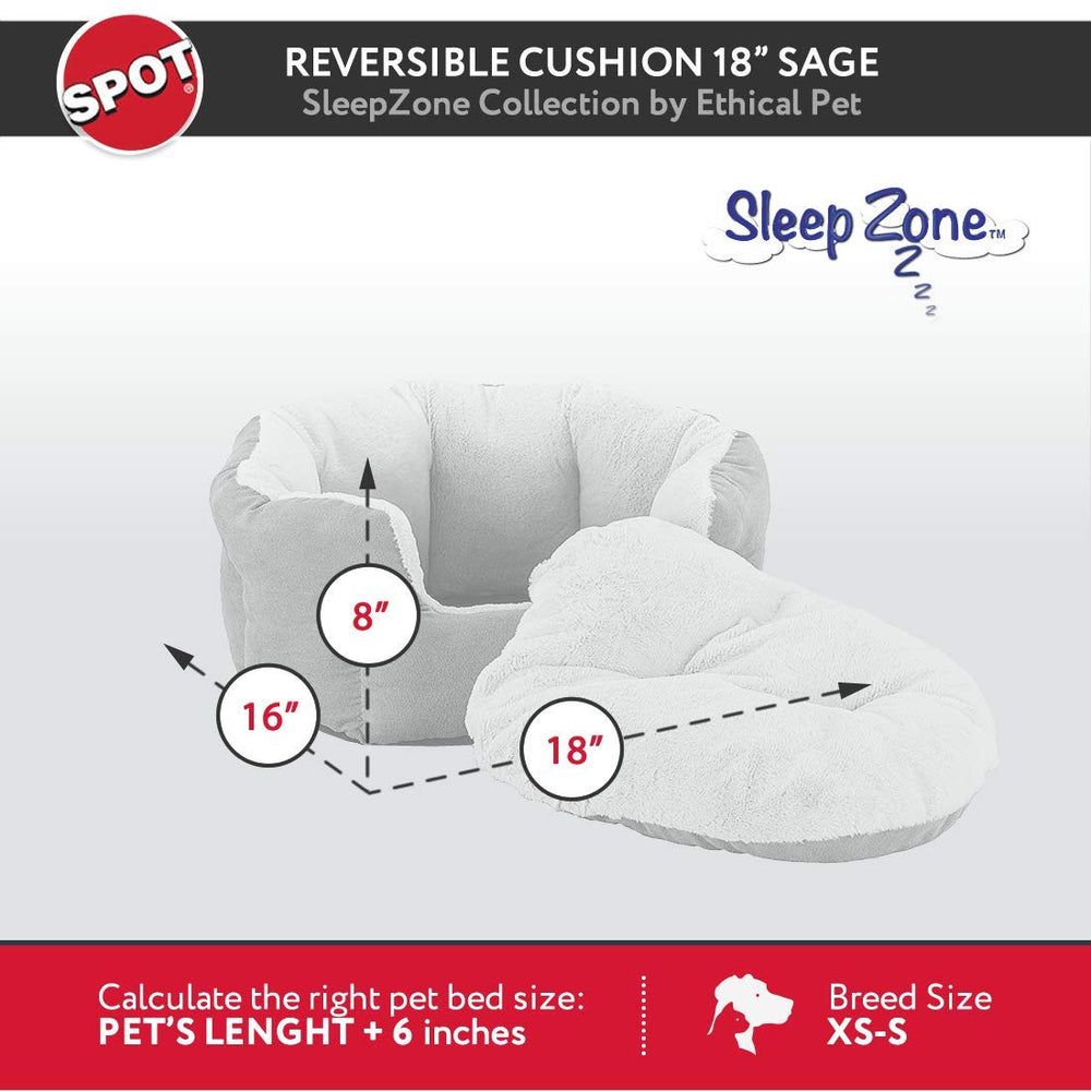 SPOT Sleep Zone small pet bed close-up of the plush interior.