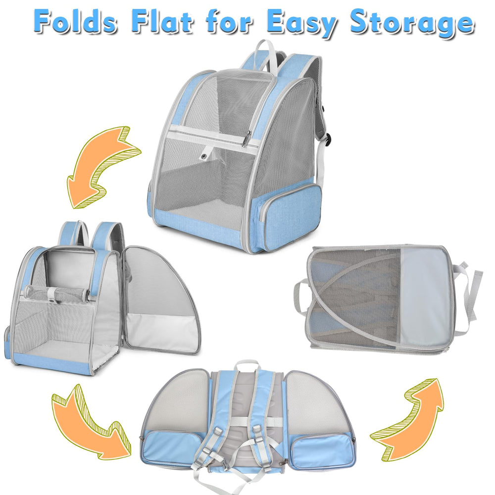 SSAWcasa cat backpack carrier folded for compact storage.