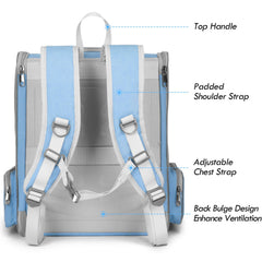 SSAWcasa cat backpack carrier showing one of its side doors.