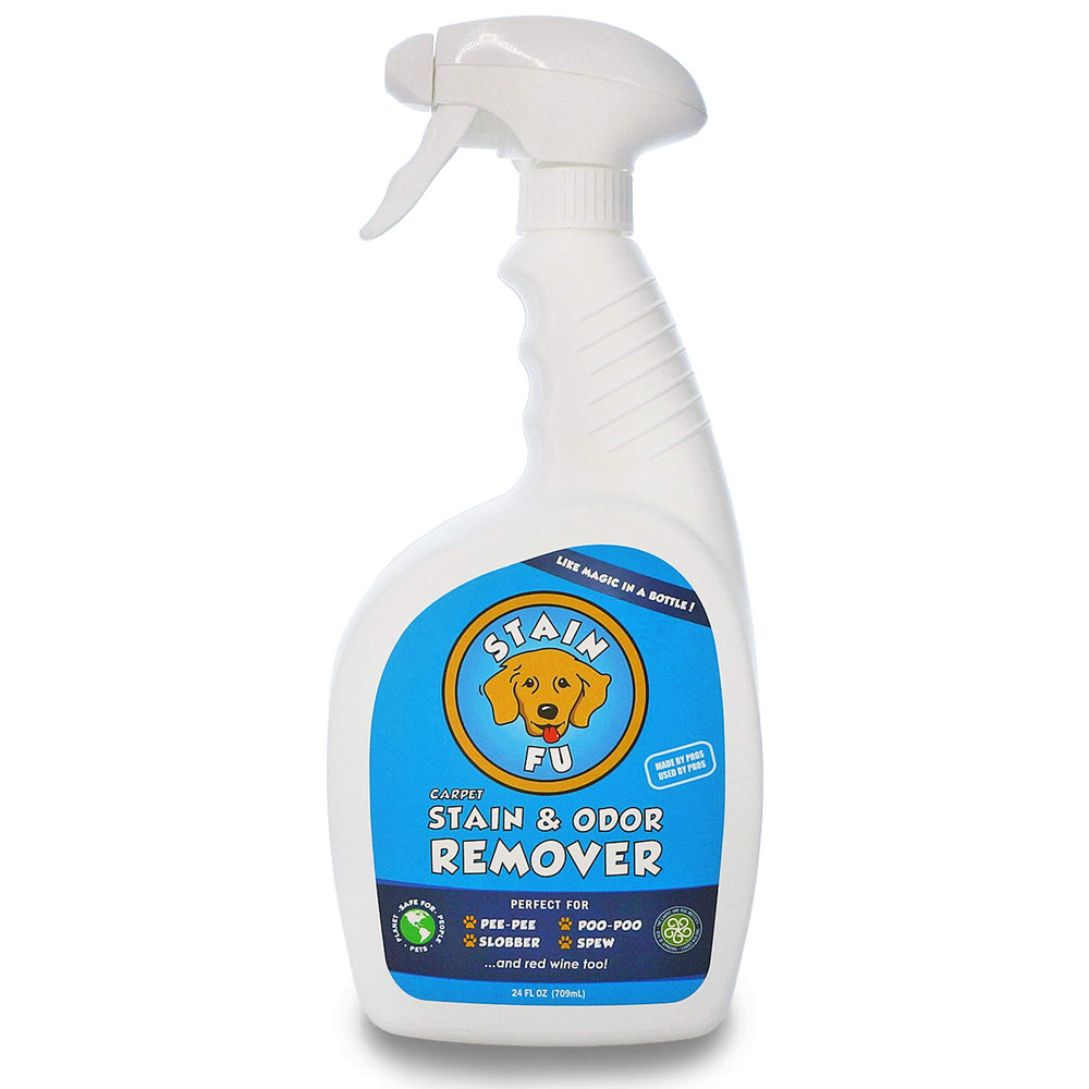 STAIN FU Pet Stain & Odor Remover front view of the 24 oz spray bottle.