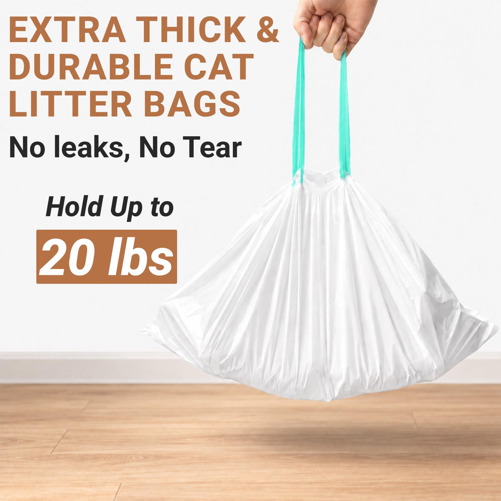 Stazilix jumbo cat litter box liner opened to show its shape.