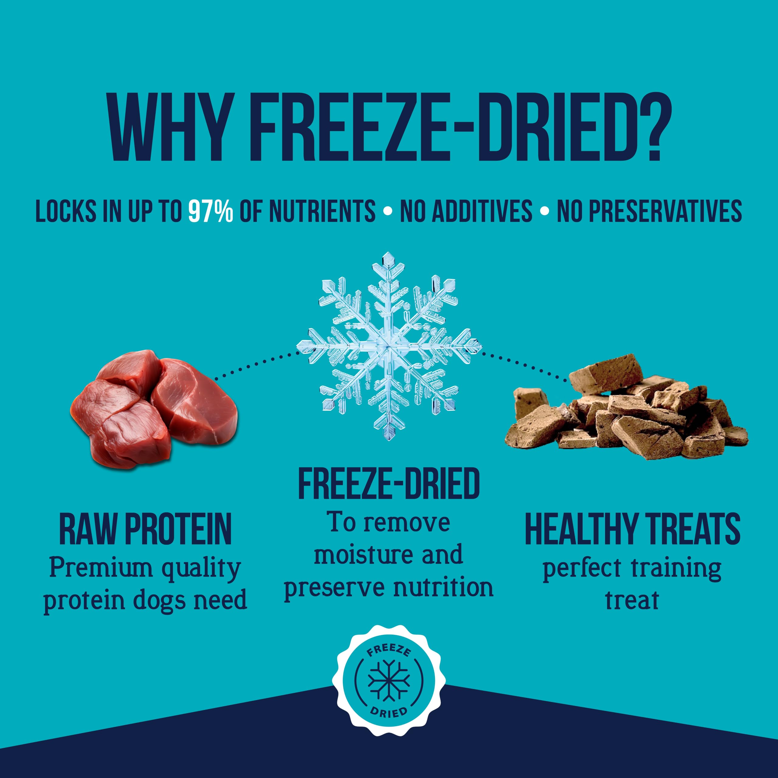 Stewart Freeze-Dried Dog Treats featuring the beef liver morsels.