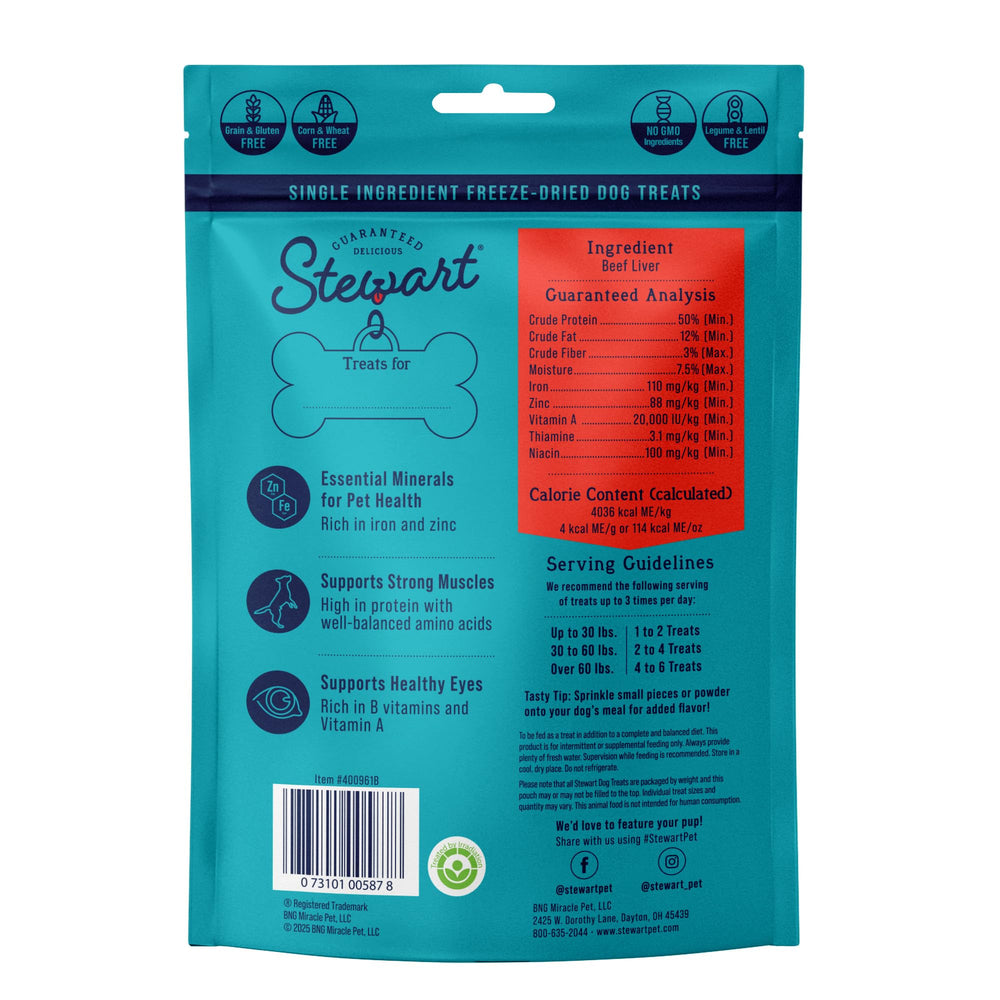 Stewart Freeze-Dried Dog Treats used for puppy enrichment.