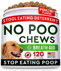 STRELLALAB No Poo Chews for Dogs shown in a product-front view.