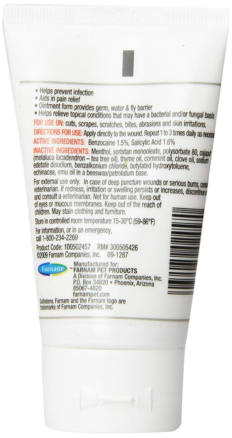 Sulfodene 3-Way Ointment for Dogs with the product name visible on its label.