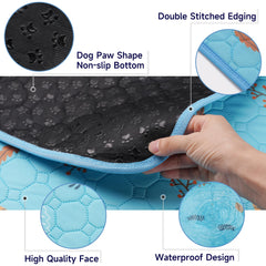 Sunheir washable dog pee pad close-up showing its absorbent fabric surface