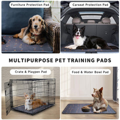 Sunheir washable dog pee pad used as a liner inside a dog crate