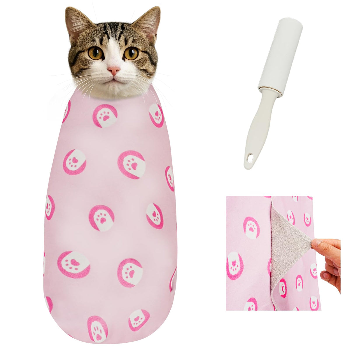 Supet Cat Grooming Wrap shown from the front.