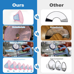 Supet Dog Cone Collar soft fabric edge close-up.
