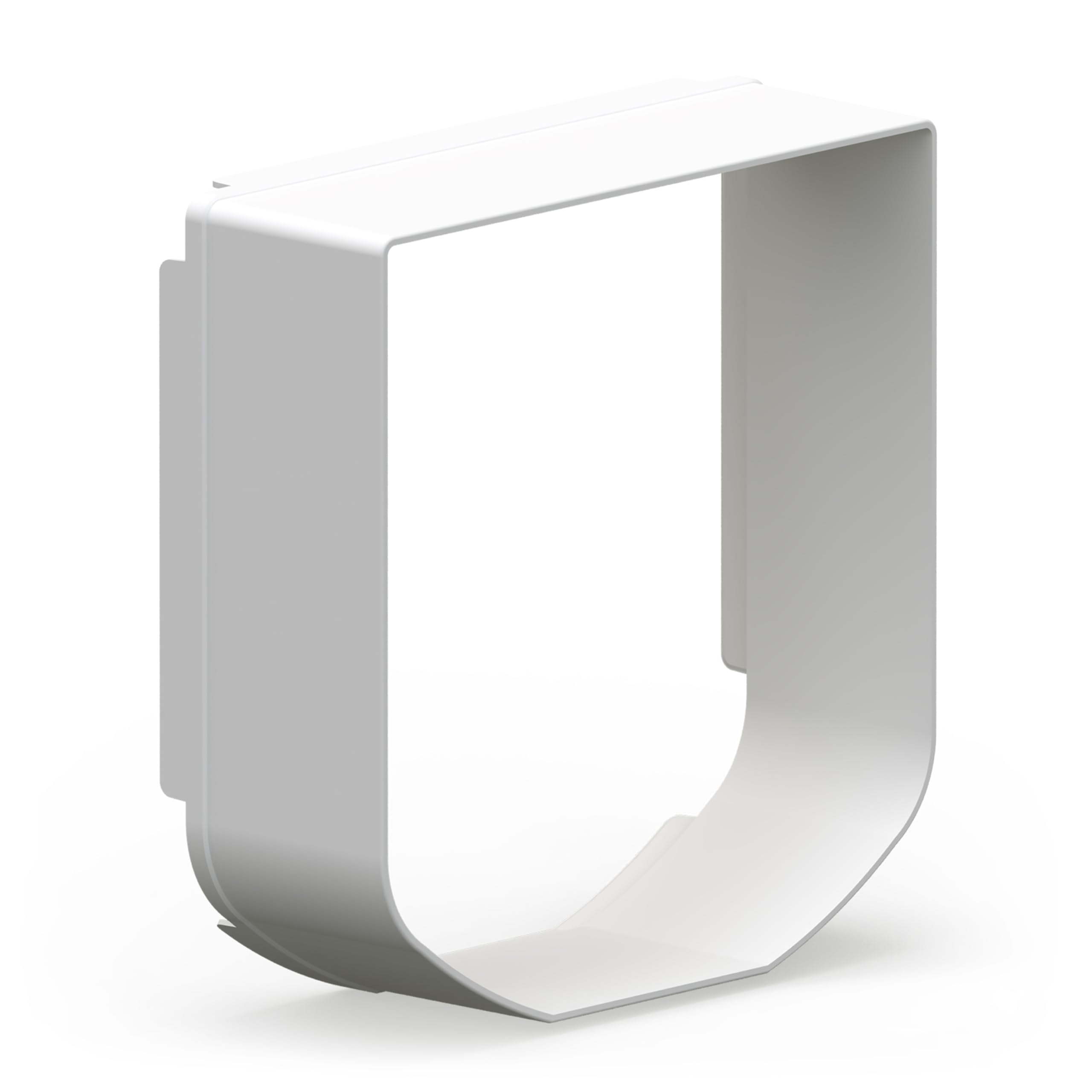 SureFlap Cat Door Tunnel Extender shown from the front in white.