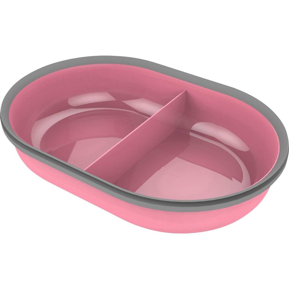 SureFlap SureFeed Split Bowl Pink shown from the front.