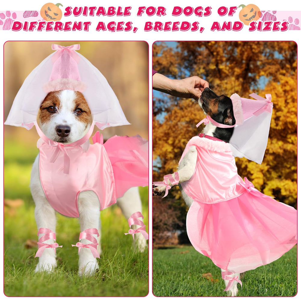 Sweetude dog princess costume cuffs shown close-up with their webbing ties.