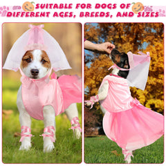 Sweetude dog princess costume cuffs shown close-up with their webbing ties.