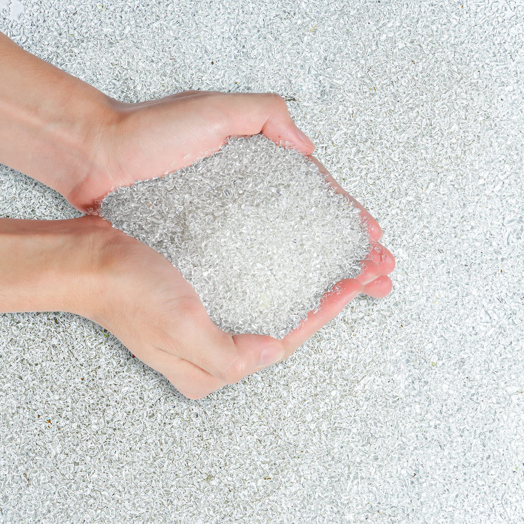 T4U Crystal Rocks shown as clear quartz chips in a full product view.