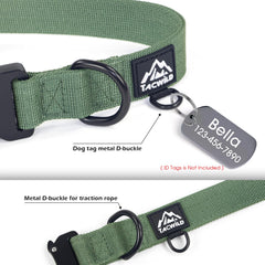 Tacwild XL dog collar showing its adjustable ring.