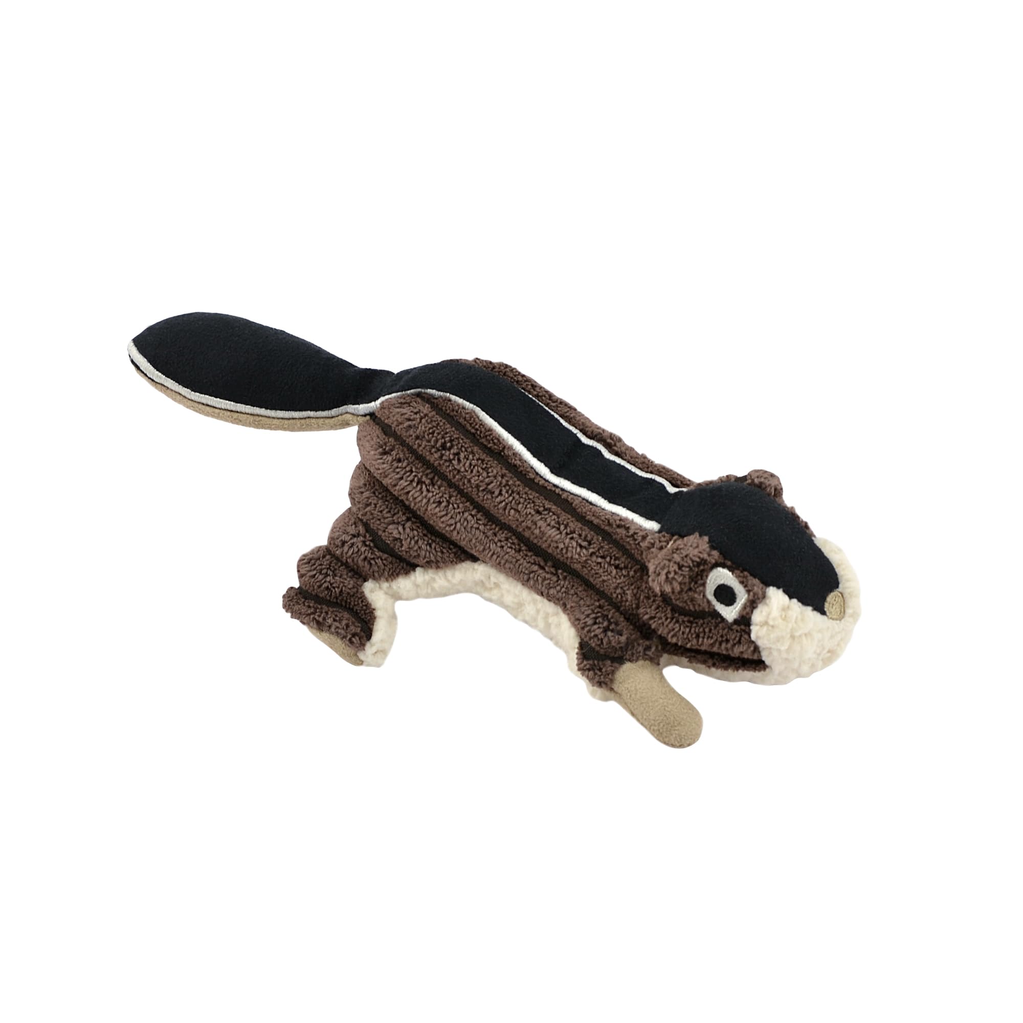 Tall Tails Chipmunk plush squeaker dog toy shown from the front.