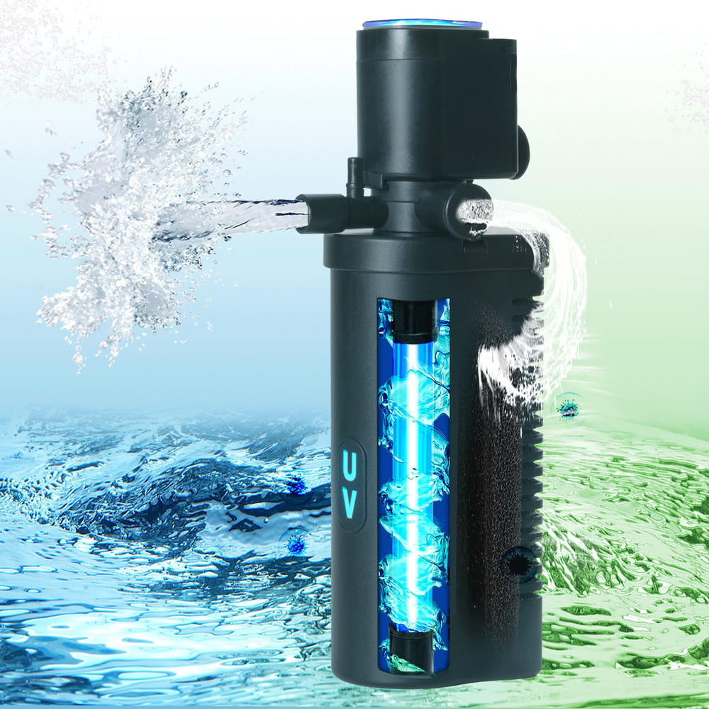 TARARIUM aquarium filter shown from the front.