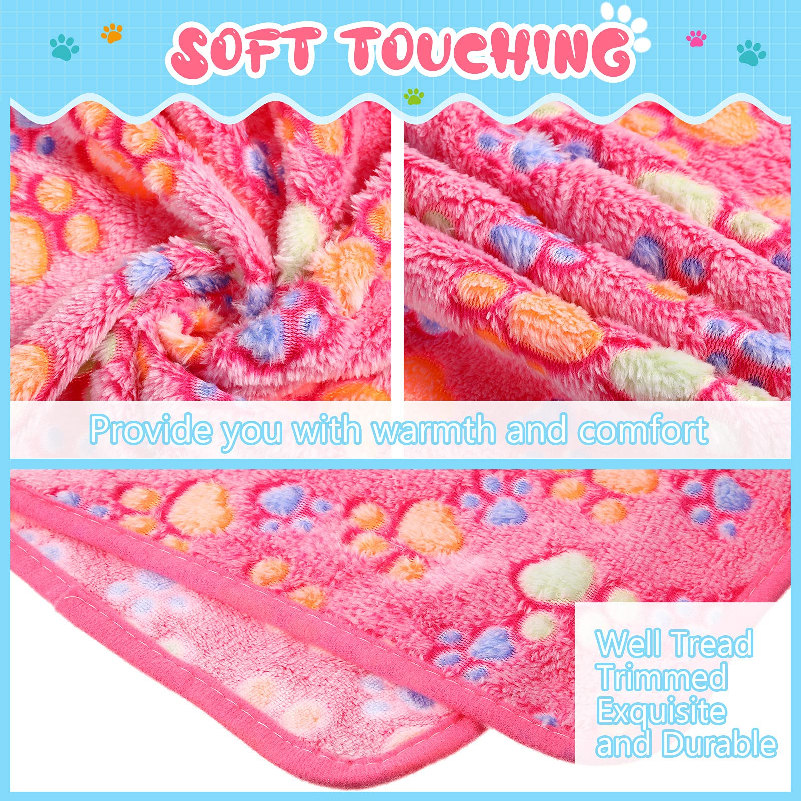 Tatuo fleece pet blanket providing a resting surface for a pet.