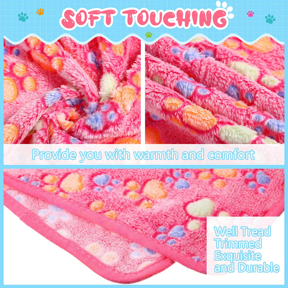 Tatuo fleece pet blanket providing a resting surface for a pet.