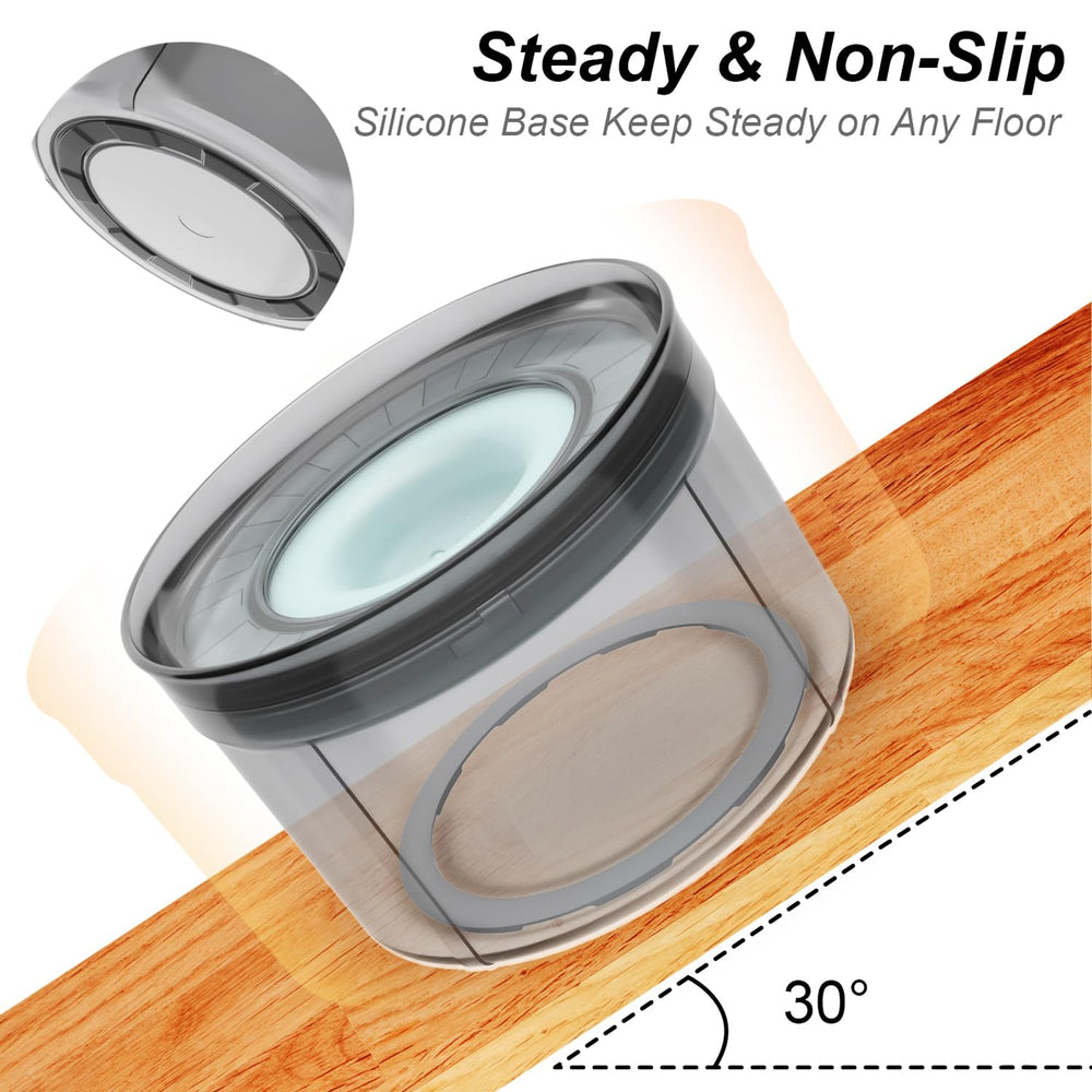 Techphardo dog water bowl showing its transparent BPA-free material.