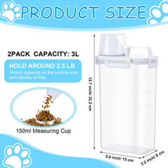 Teenyyou cat litter storage container with a clear-colored PP body.