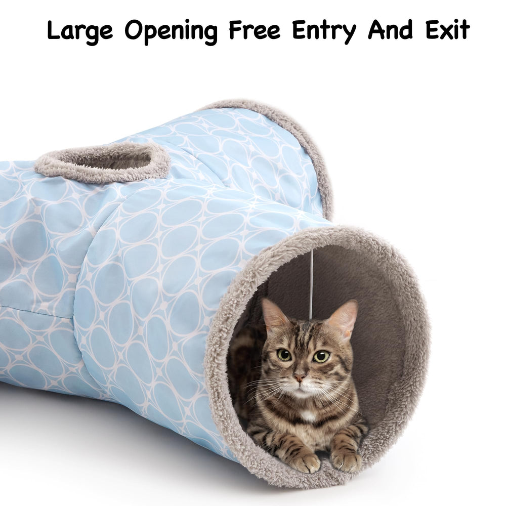 Tempcore Cat Tunnel dangling ball shown at one of the exits.