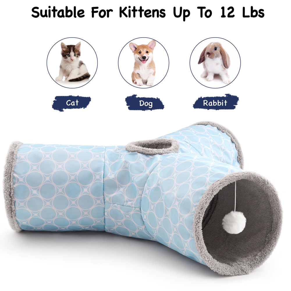 Tempcore Cat Tunnel shown folded for storage or travel.