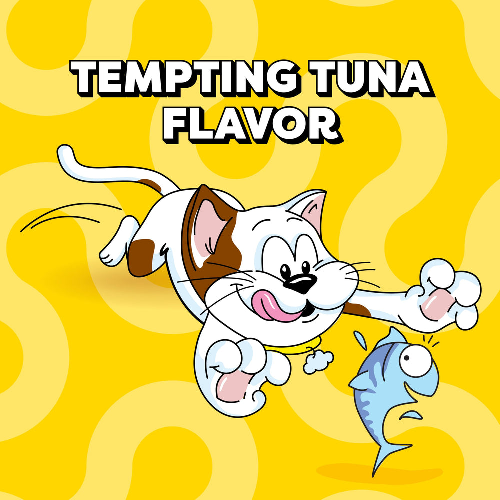 Temptations Classic cat treats highlighting the crunchy outside and soft inside.