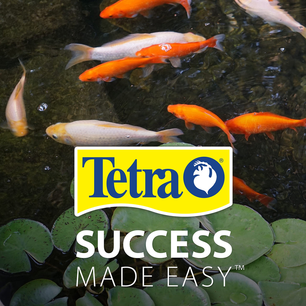 Tetra Pond Algae Control Treatment prepared for pond application.