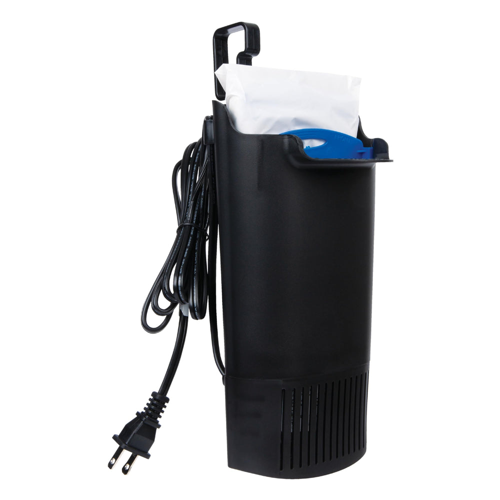 Tetra Whisper internal power filter with its Bio-Bag cartridge.
