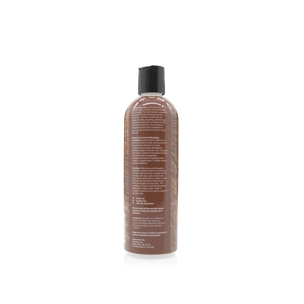 The Coat Handler conditioner shown in a close-up product detail.