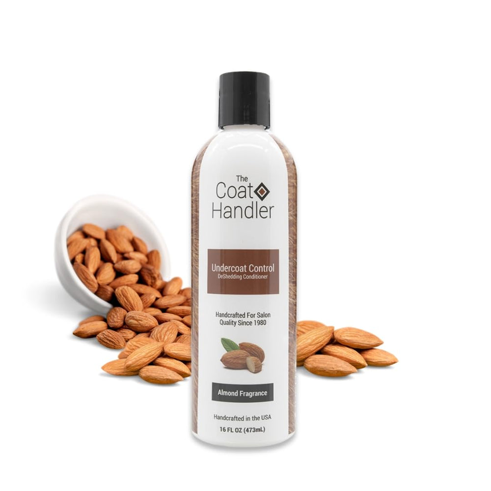 The Coat Handler dog conditioner shown from the front.