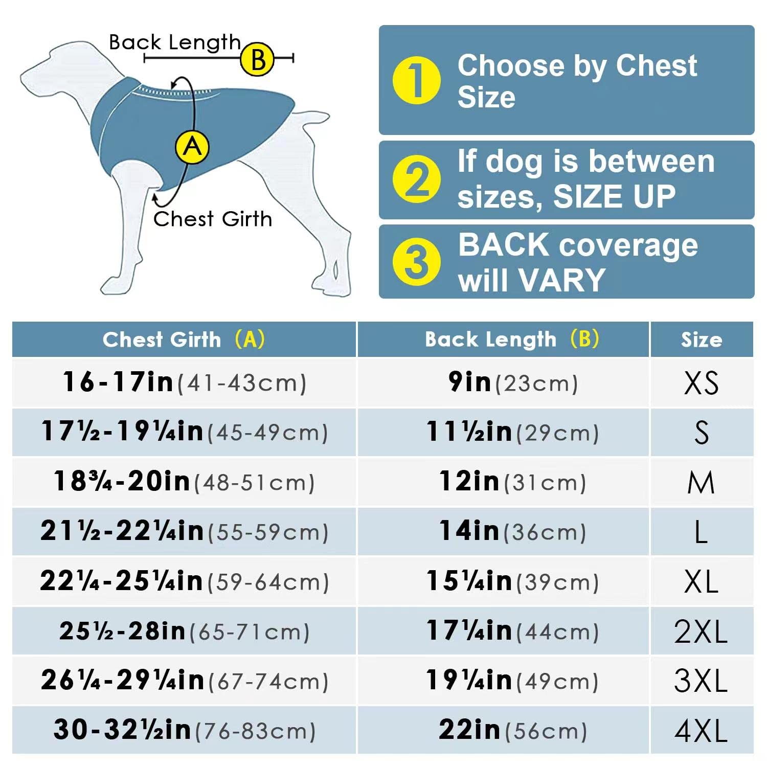ThinkPet dog coat shown on its warm, soft spliced-fabric side.