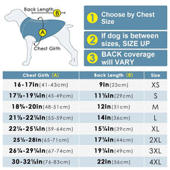 ThinkPet dog coat shown on its warm, soft spliced-fabric side.