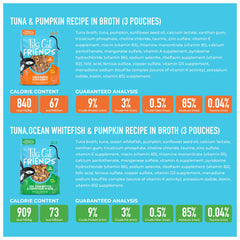 TIKI PETS Tiki Cat Friends wet cat food assortment featuring four fish recipes.